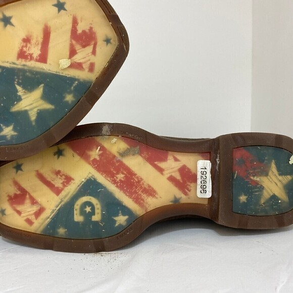 Durango Women Lady Rebel Distressed Flag Embroidery Western Cowgirl Boot Size 7M - Picture 7 of 12